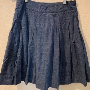 Pleated chambray Boden skirt
